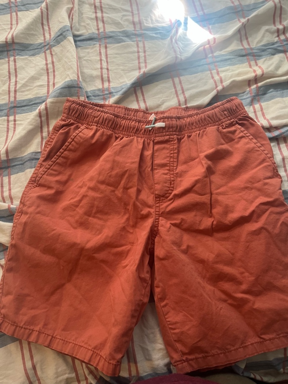 Cat & Jack Rust-Red Elastic Waist Shorts - Picture 3 of 3